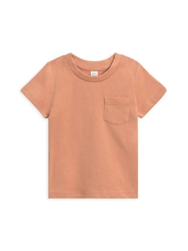 Colored Organics Everest Pocket Tee, Salmon